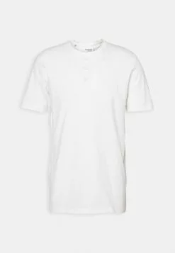 Selected Homme SLHDUKE SPLIT NECK TEE - T-shirt Basique - Egret -Selected Homme Soldes Boutique 5da6601fc25349d8ab42fabaad2a1865