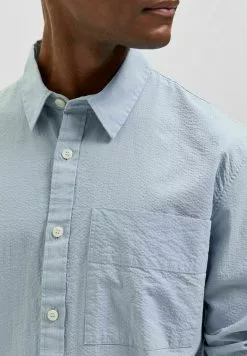 Selected Homme Chemise - Blue Fog -Selected Homme Soldes Boutique 5e6857b000f444b3821a66f3dc47c6d9