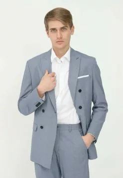 Selected Homme Blazer - Blue -Selected Homme Soldes Boutique 5e7ace6e0e3f4a229dc7b8f0e7f5716d