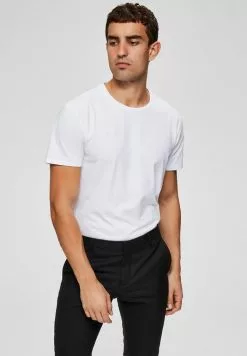 Selected Homme T-shirt Basique - Bright White
