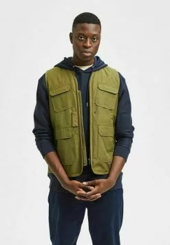 Selected Homme TAKTISCHE - Veste Sans Manches - Winter Moss