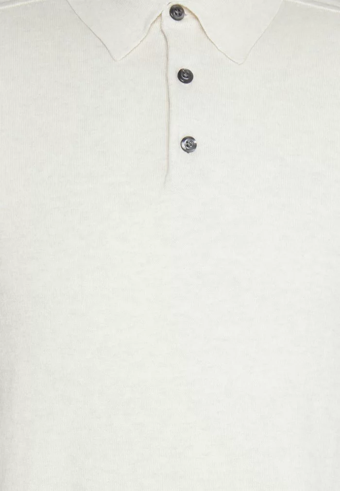 Selected Homme SLHBERG NECK - Polo - Egret Melange 3 Selected Homme SLHBERG NECK - Polo - Egret Melange – Image 3