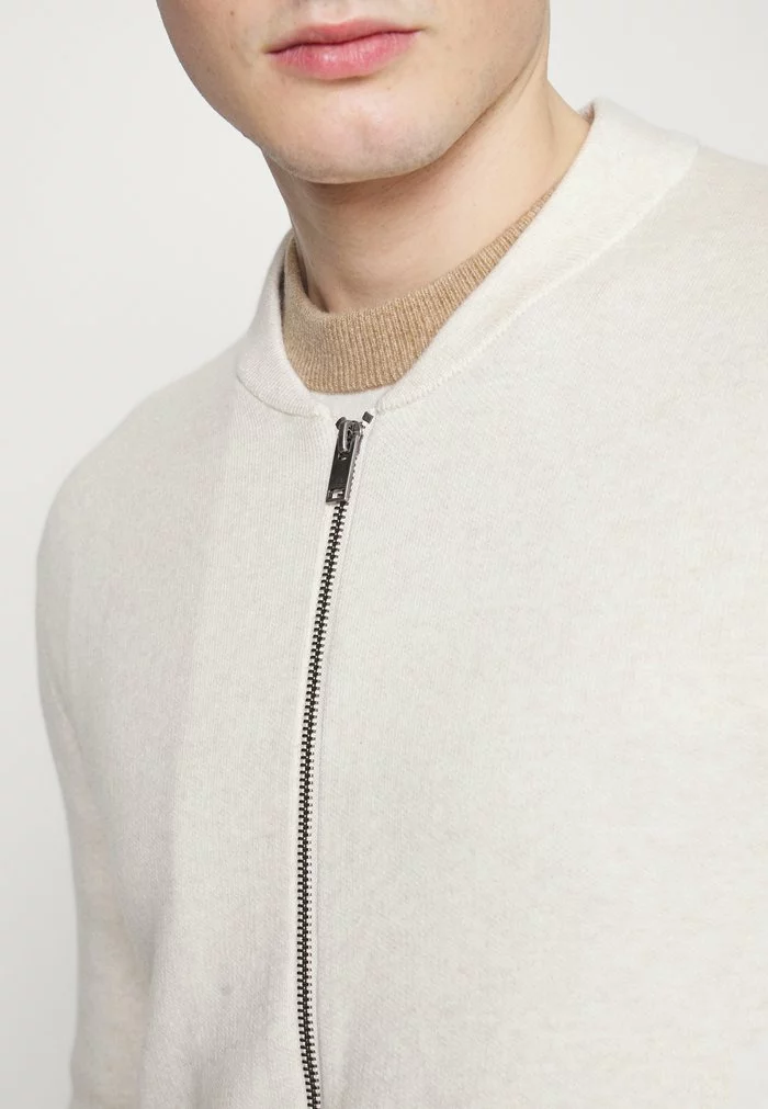 Selected Homme SLHRONNY ZIP CARDIGAN - Gilet - Egret Melange 6 Selected Homme SLHRONNY ZIP CARDIGAN - Gilet - Egret Melange – Image 6