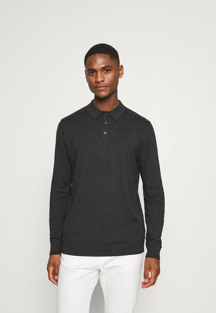 Selected Homme SLHBERG - Polo - Antracit 1 Selected Homme SLHBERG - Polo - Antracit