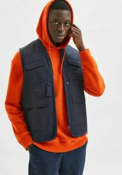Selected Homme TAKTISCHE - Veste Sans Manches - Sky Captain -Selected Homme Soldes Boutique 62d0eb659b73419aa8a4ade73033daa4