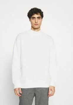 Selected Homme SLHLOOSEDAWSON HIGH NECK - Sweatshirt - Egret