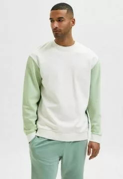 Selected Homme ZWEIFARBIGE - Sweatshirt - Celadon Green
