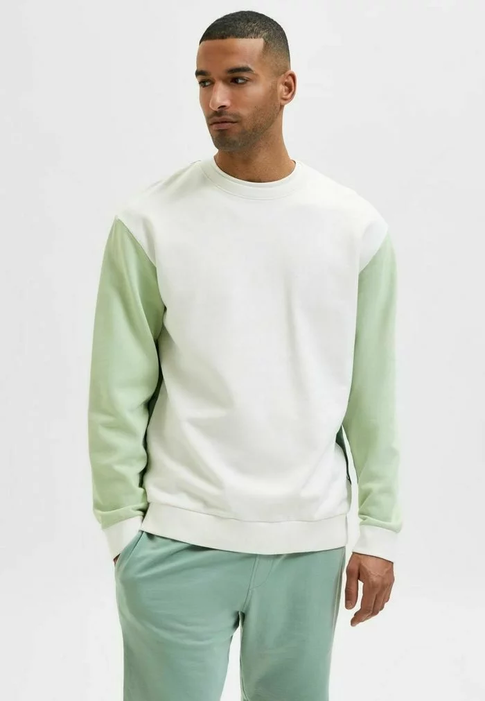 Selected Homme ZWEIFARBIGE - Sweatshirt - Celadon Green 1 Selected Homme ZWEIFARBIGE - Sweatshirt - Celadon Green