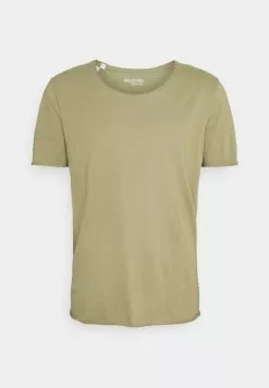 Selected Homme SLHWYATT O NECK TEE - T-shirt Basique - Aloe -Selected Homme Soldes Boutique 651b5b83823f4a95ad28086887ee2a18