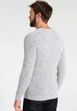 Selected Homme SHXNEWVINCEBUBBLE CREW NECK - Pullover - Marshmallow/twisted Light Grey -Selected Homme Soldes Boutique 6536bc4b2d834f3c8da300a176c1c826