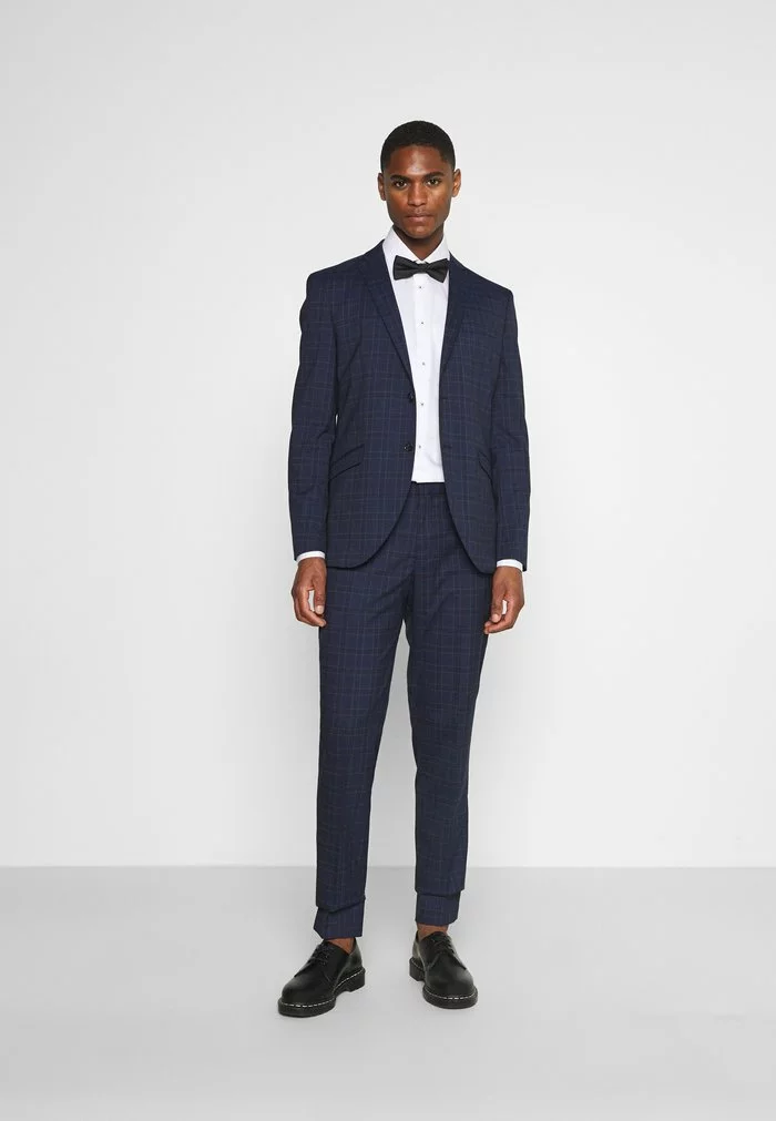 Selected Homme SLHSLIM KYLELOGAN SET - Costume - Navy Blue/light Blue 2 Selected Homme SLHSLIM KYLELOGAN SET - Costume - Navy Blue/light Blue – Image 2