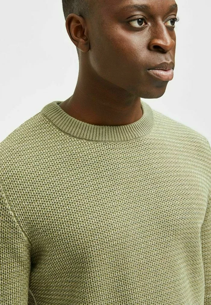 Selected Homme Pullover - Deep Lichen Green 4 Selected Homme Pullover - Deep Lichen Green – Image 4
