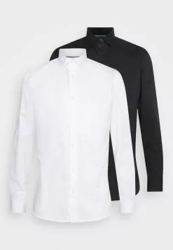 Selected Homme SLHSLIMMULTI 2 PACK - Chemise Classique - White/black -Selected Homme Soldes Boutique 6669c8f7c9ae428d9b41c663d7079c45