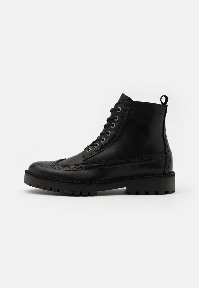 Selected Homme SLHRICKY BROGUE BOOT - Bottines à Lacets - Black 1 Selected Homme SLHRICKY BROGUE BOOT - Bottines à Lacets - Black