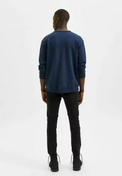 Selected Homme RUNDHALSAUSSCHNITT - Sweatshirt - Maritime Blue -Selected Homme Soldes Boutique 6789f26f166747f08ea557c4f6153220