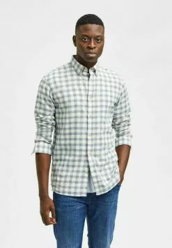 Selected Homme SLHSLIMFLANNEL - Chemise - Egret