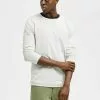 Selected Homme SLHROME LS CREW NECK G NOOS - Pullover - Snow White