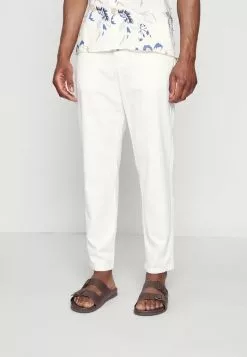 Selected Homme SLIMTAPERED NEWTON - Pantalon Classique - Cloud Dancer
