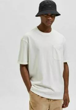 Selected Homme T-shirt Basique - Egret -Selected Homme Soldes Boutique 6b238939b469425ba9bdb0ce01bbcea8