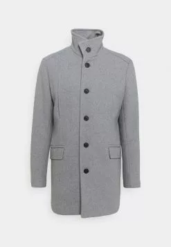Selected Homme SLHMORRISON COAT - Manteau Classique - Grey Melange -Selected Homme Soldes Boutique 6bf099022da04de489181d8a5020b845