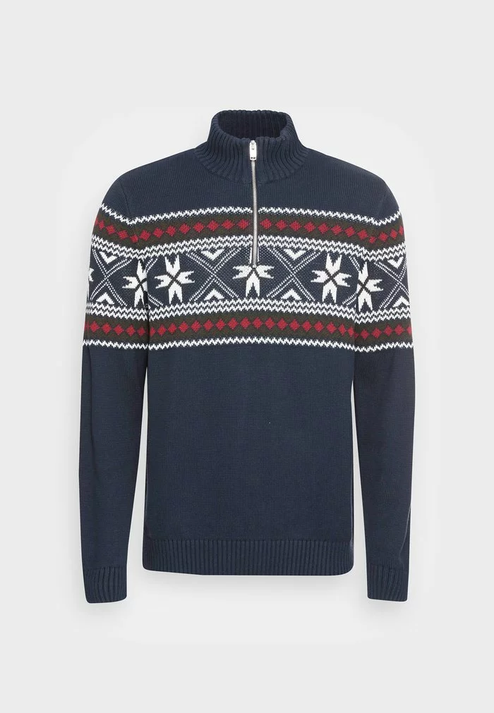 Selected Homme SLHFLAKE HALF ZIP - Pullover - Sky Captain Multicolor 4 Selected Homme SLHFLAKE HALF ZIP - Pullover - Sky Captain Multicolor – Image 4