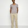 Selected Homme SLHNEWMERCE O NECK TEE 3PACK - T-shirt Basique - Navy Blazer/frost Gray/winetastin