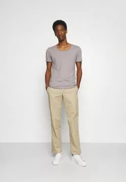 Selected Homme SLHNEWMERCE O NECK TEE 3PACK - T-shirt Basique - Navy Blazer/frost Gray/winetastin