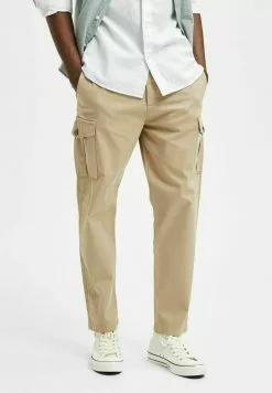 Selected Homme Pantalon Cargo - Chinchilla