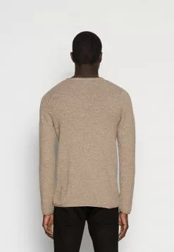 Selected Homme SLHROCKY CREW NECK - Pullover - Sepia Tint/light Grey Melange -Selected Homme Soldes Boutique 6cb1fcf4a0ec4e848eaef8425dbea6c4