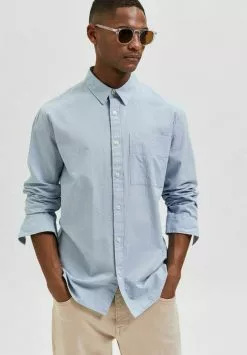 Selected Homme Chemise - Blue Fog -Selected Homme Soldes Boutique 6d3564bb3f064c3d8df047290ab7a0fd