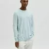 Selected Homme LANGÄRMELIGER - Pullover - Pastel Blue