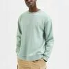 Selected Homme RUNDHALS - Pullover - Granite Green