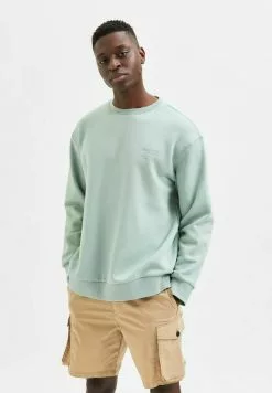 Selected Homme RUNDHALS - Pullover - Granite Green