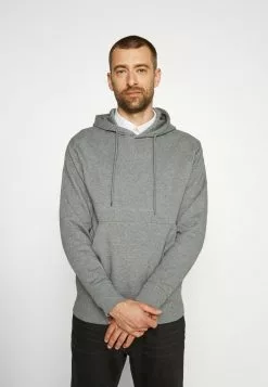 Selected Homme SLHJACKSON HOOD - Sweat à Capuche - Medium Grey Melange