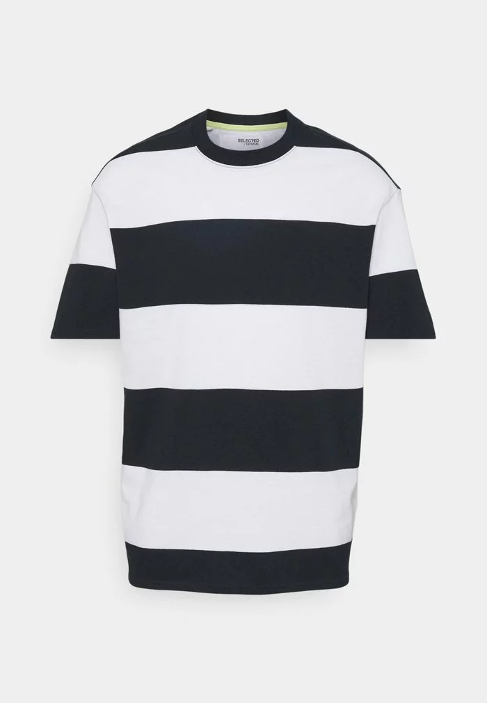 Selected Homme SLHLOOSEBOLD - T-shirt Imprimé - Sky Captain/bright White 5 Selected Homme SLHLOOSEBOLD - T-shirt Imprimé - Sky Captain/bright White – Image 5