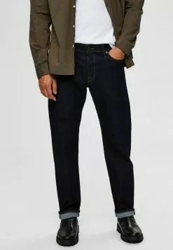 Selected Homme KOMFORTSTRETCH - Jean Droit - Dark Blue Denim
