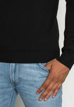 Selected Homme SLHTOWER CREW NECK - Pullover - Black -Selected Homme Soldes Boutique 6ecd8057b7f2464f81ed74a6c25e9456