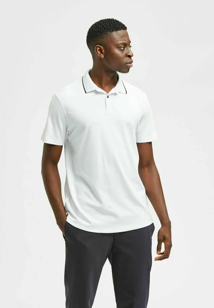 Selected Homme KURZÄRME - Polo - Bright White 1 Selected Homme KURZÄRME - Polo - Bright White