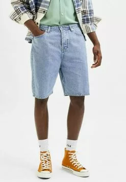Selected Homme Short En Jean - Light Blue Denim -Selected Homme Soldes Boutique 7022517d2afb4a7f8694b6e38f452666