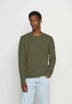 Selected Homme SLHMASEI CREW NECK - Pullover - Forest Night