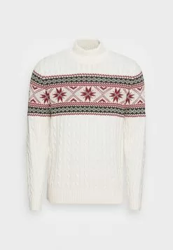 Selected Homme SLHFLAKE CABLE HIGH NECK - Pullover - Egret 8 Selected Homme SLHFLAKE CABLE HIGH NECK - Pullover - Egret -Selected Homme Soldes Boutique 70dda758d44040ecbaeebce59149f2b1