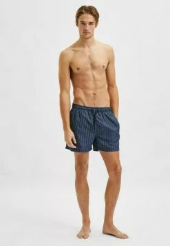 Selected Homme BEDRUKTE - Short De Bain - Sky Captain