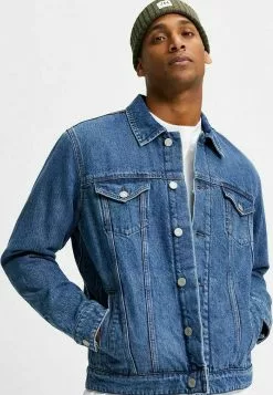 Selected Homme KLASSISCH - Veste En Jean - Medium Blue Denim -Selected Homme Soldes Boutique 7182c55d96ae401c98dc01abb42f7836