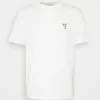 Selected Homme SLHFRESNO - T-shirt Basique - Egret