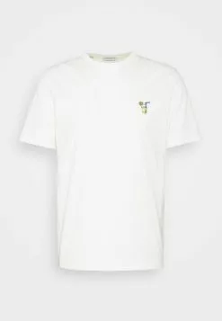 Selected Homme SLHFRESNO - T-shirt Basique - Egret