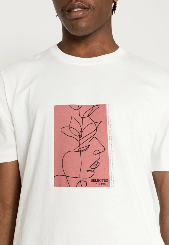 Selected Homme RELAXROB O-NECK TEE CAMP - T-shirt Imprimé - White Alyssum Pink Print 5 Selected Homme RELAXROB O-NECK TEE CAMP - T-shirt Imprimé - White Alyssum Pink Print – Image 5