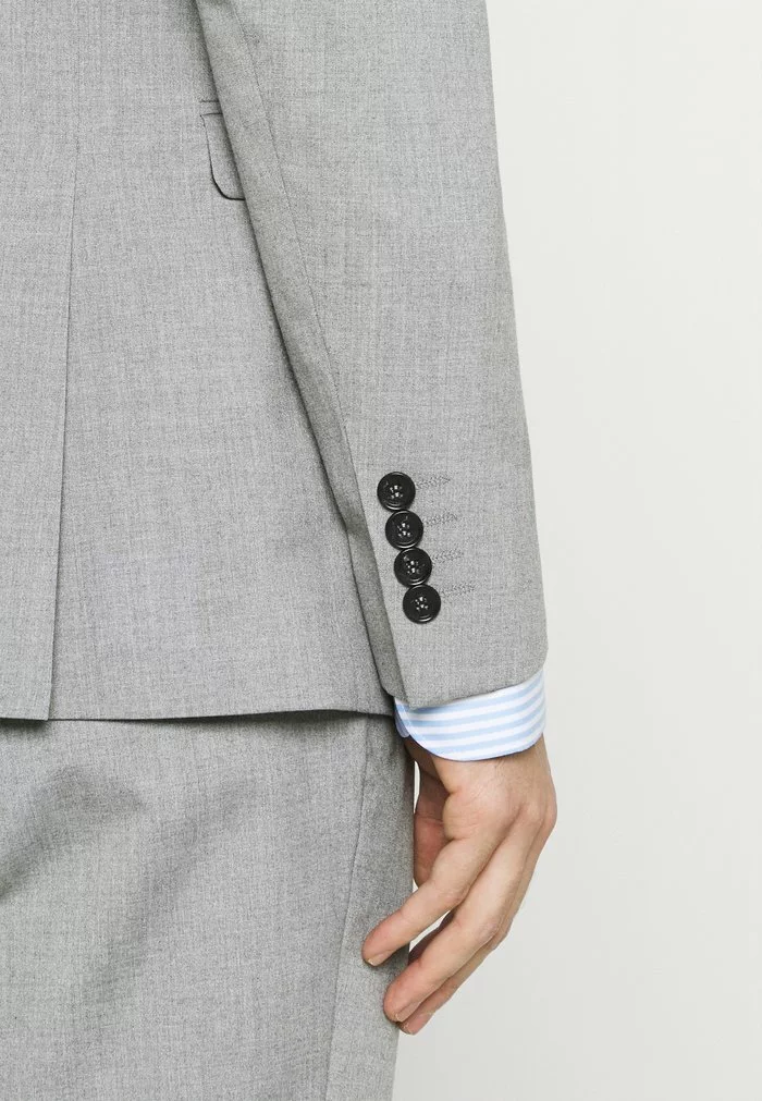 Selected Homme SLHSLIM MYLOLOGAN CROP SUIT - Costume - Light Grey Melange 8 Selected Homme SLHSLIM MYLOLOGAN CROP SUIT - Costume - Light Grey Melange – Image 8