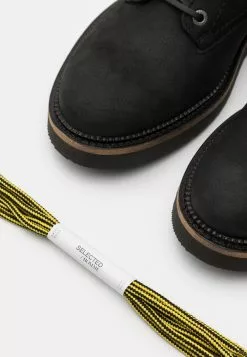 Selected Homme SLHTEO SHOE - Chaussures à Lacets - Black -Selected Homme Soldes Boutique 73b3a19668324f0bb8c773d52a2dd21c