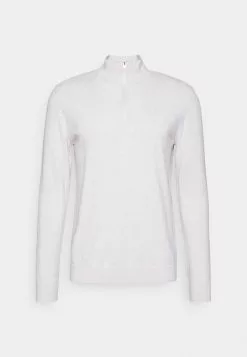 Selected Homme SLHBERG HALF ZIP - Pullover - Egret/melange -Selected Homme Soldes Boutique 73bda127d2e34e26b1c6f71af2157f22