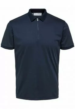 Selected Homme SLHFAVE ZIP - Polo - Sky Captain -Selected Homme Soldes Boutique 73bda7466fa345e2b345b25582fc9aec